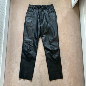 vintage leather maxima wilsons pants!